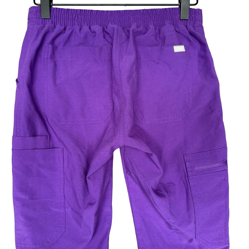 Figs Yola High-Rise Skinny Ultra Violet Anti-Wrinkle Scrub Trouser Size XXS - Picture 9 of 12
